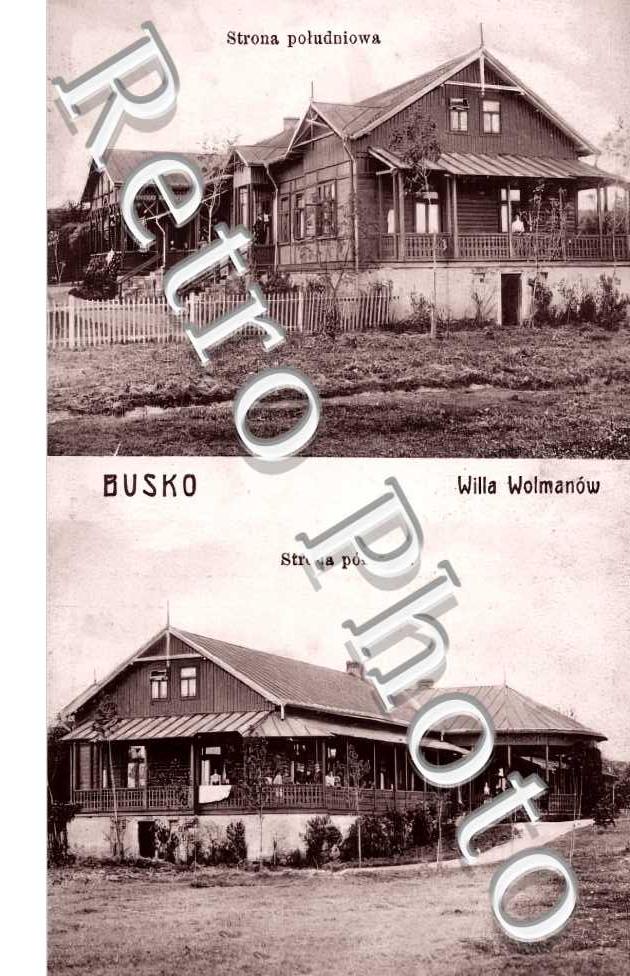 BUSKO Strona poludniowa. Strona polnocna. Willa Wolmanow