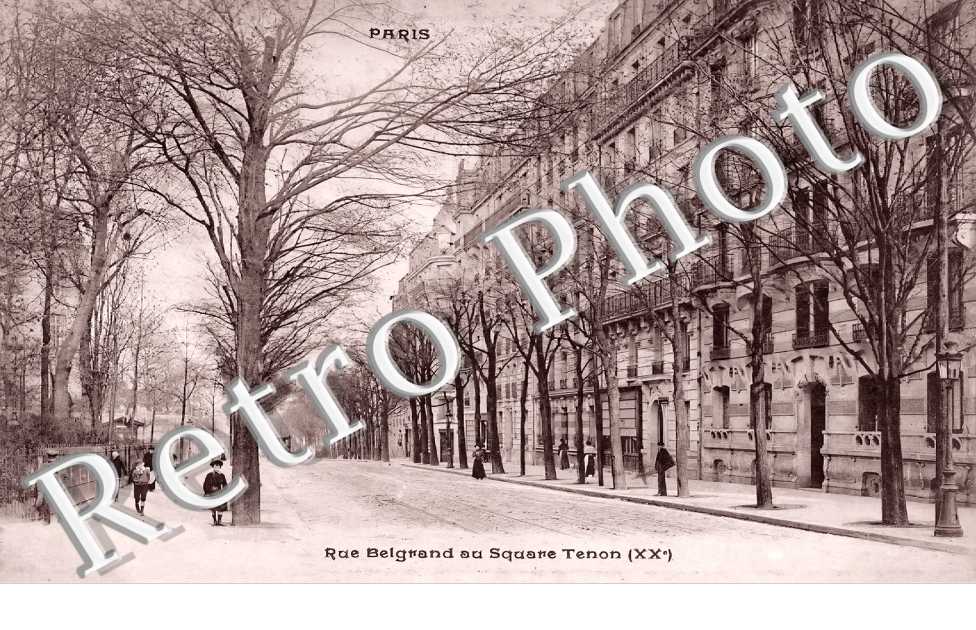 rue Belgrand au square Tenon