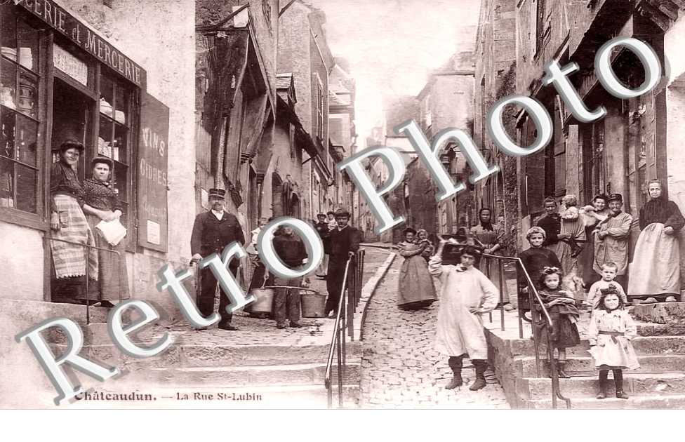 la rue Saint-Lubin. Epicerie et Mercerie.