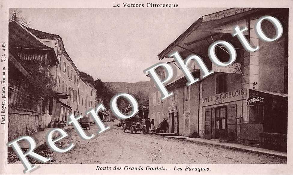 route des Grands Goulets. Les Baraques