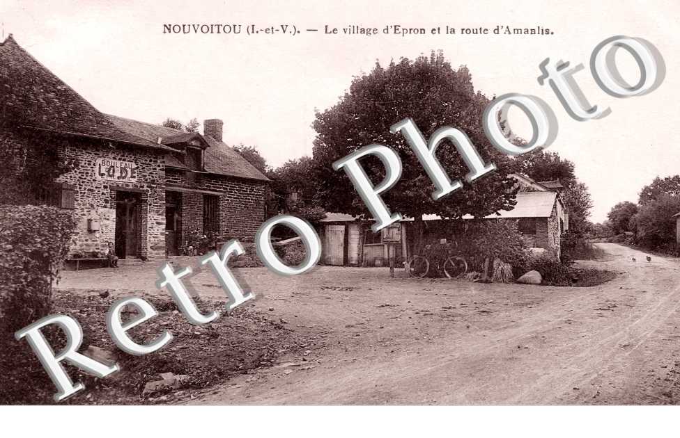 le village d&#039;Epron et la route d&#039;Amanlise