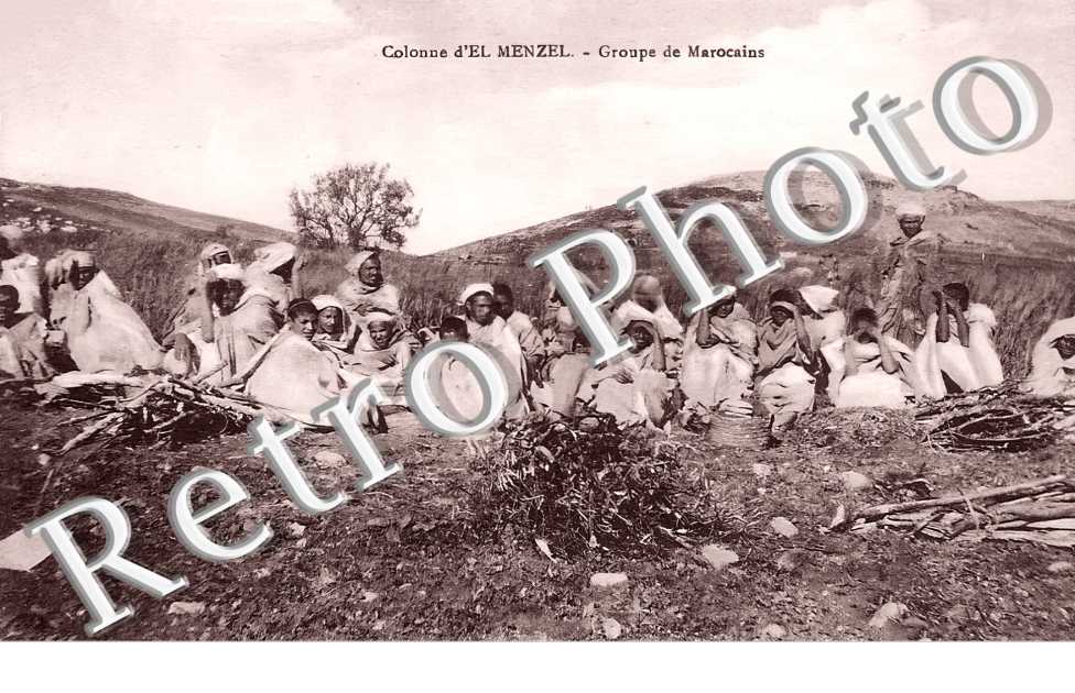 Colonne d&#039;El Menzel. Groupe de Marocains