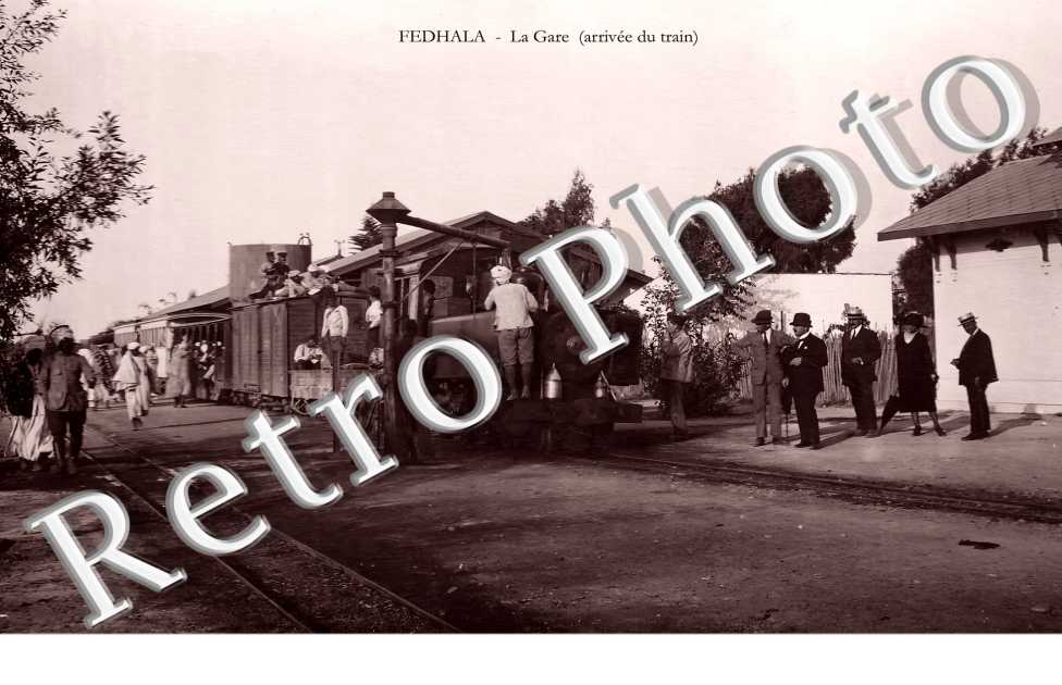 FEDHALA. La gare (arrivée du train)