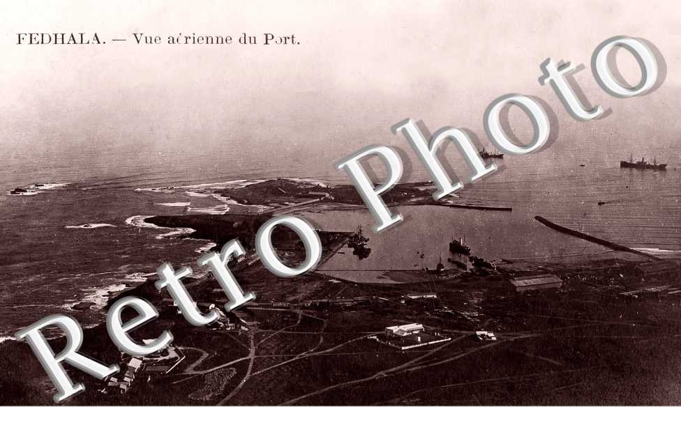 Fédhala. vue aérienne du Port