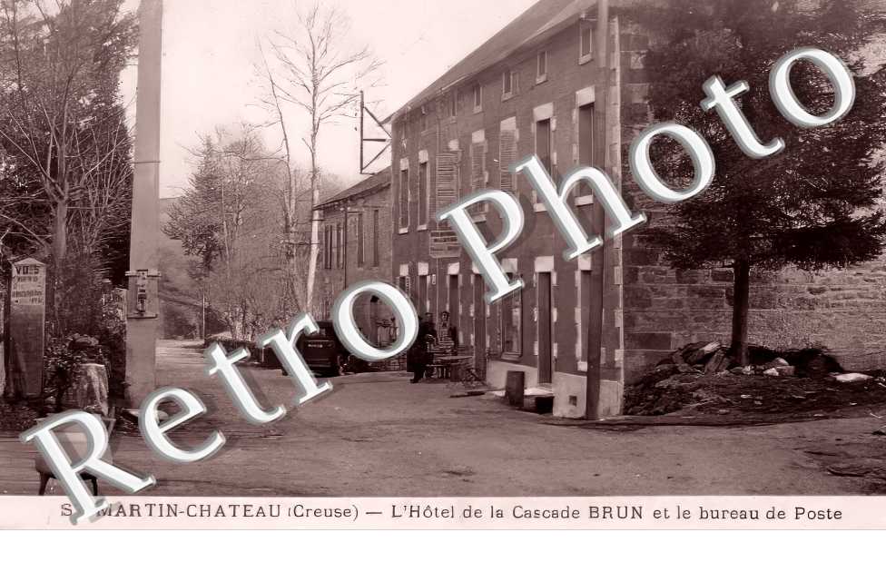 L'Hôtel de la Cascade Brun et le bureau de Poste