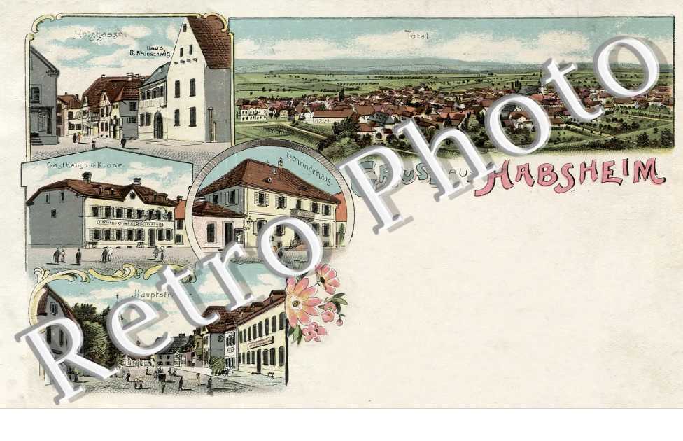 Gasthaus zur Hrone. Holzgasse. Haus B. Brunschwig