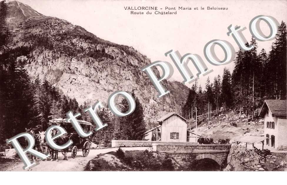 Pont Maria et le Beloiseau. Route du Châtelard
