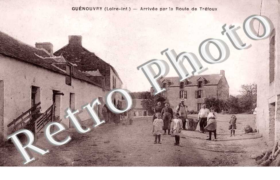 Guénouvry. Arrivée par la route de Tréfoux