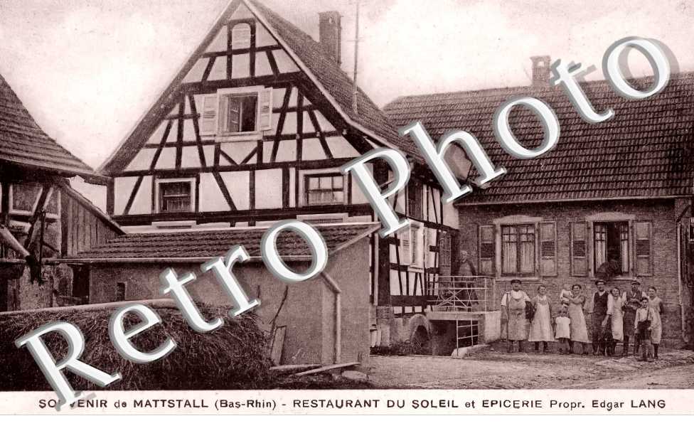 MATTSTALL . Restaurant du Soleil et épicerie. Propr. Edgar Lang