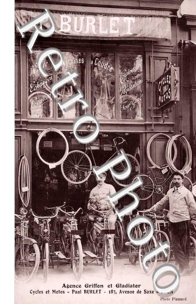 Agence Griffon et Gladiator. Cycles et Motos. 183 avenue de Saxe