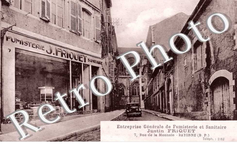 Entreprise générale de Fumisterie et sanitaire Justin Friquet 7 rue de la Monnaie