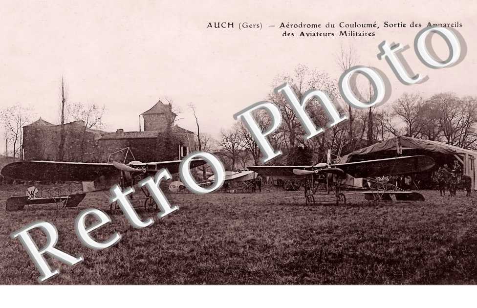 Aérodrome de Couloumé, Sortie des Appareils des Aviateurs Militaires