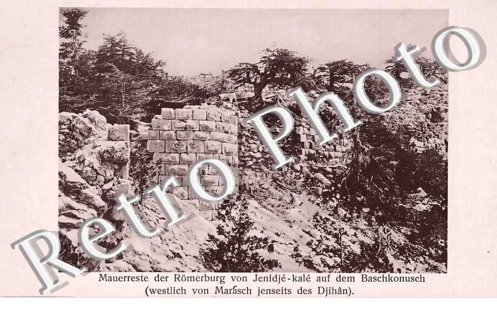 Mauerreste der Römerburg von Jenidjé-kalé auf dem Baschkonusch