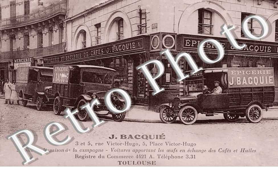 J. Bacqué. rue Victor-Hugo. Epicerie et Brulerie de Cafés