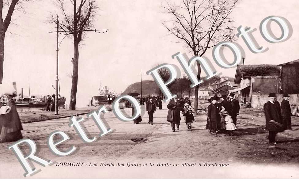 Les bords des Quais et la route en allant à Bordeaux