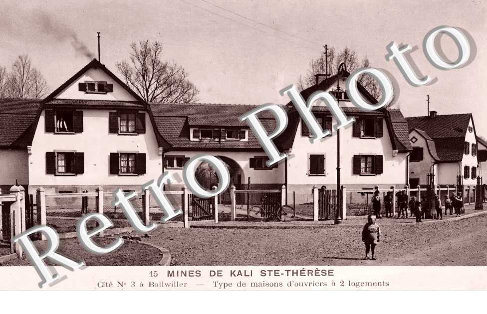 Mines de Kali Saint-Thérèse. Cité n° 3. Type de maisons d&#039;ouvriers à 2 logements