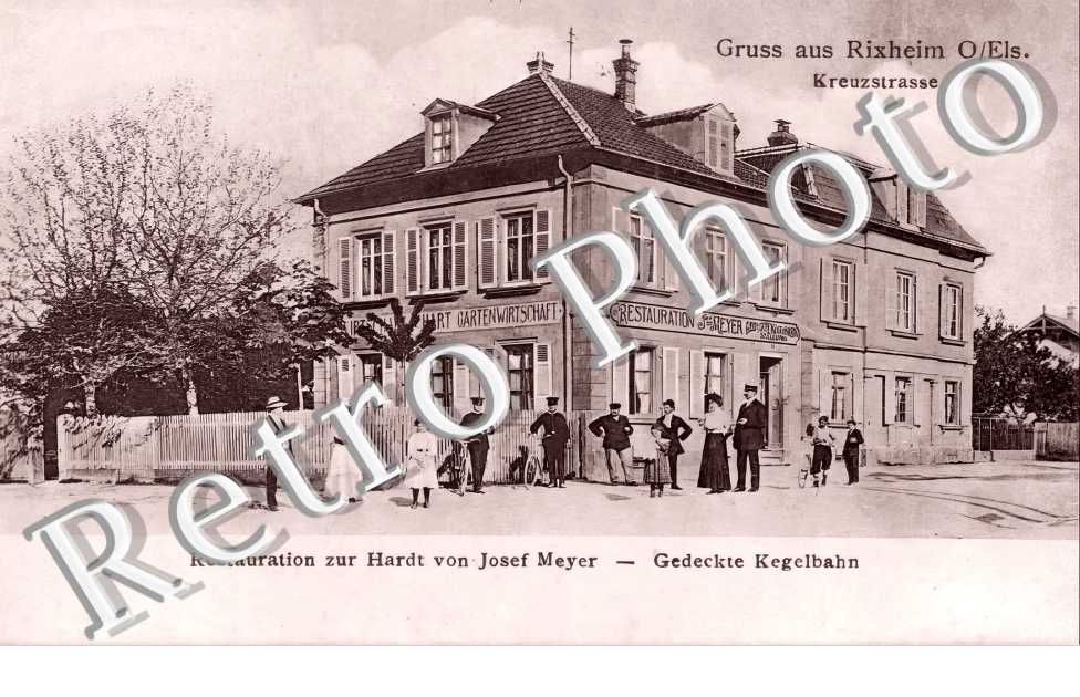 Restauration zur Hardt von Josef Meyer. Gedeckte Kegelbahn.Freuzstrasse
