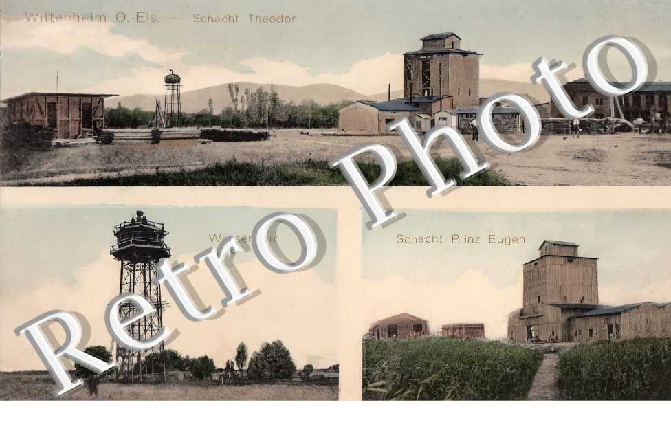 Schacht Theodor. Wasserturm. Schacht Prinz Eugen