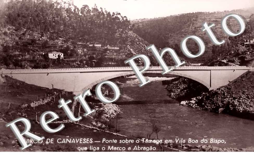 Marco de Canaveses. Ponte sobre o Tâmega em Vila Boa do Bispo, que liga o Marco a Abragao