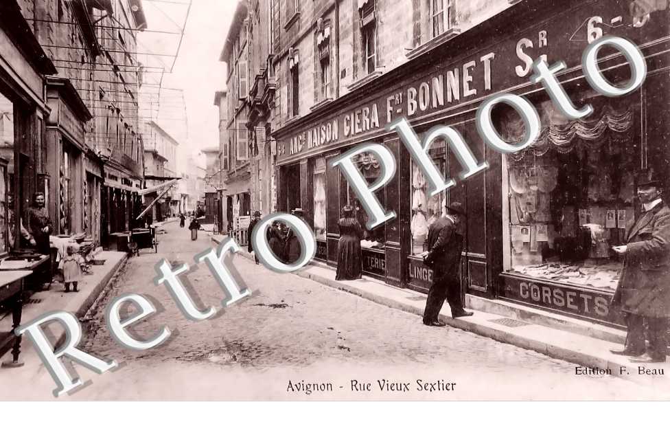 Tirage Ancien Avignon – Porte De Ville, Tirage Albuminé Original Circa 1890