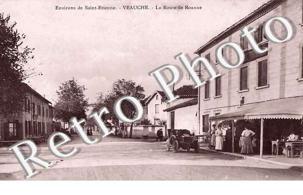 La route de Roanne. Hotel Tournier