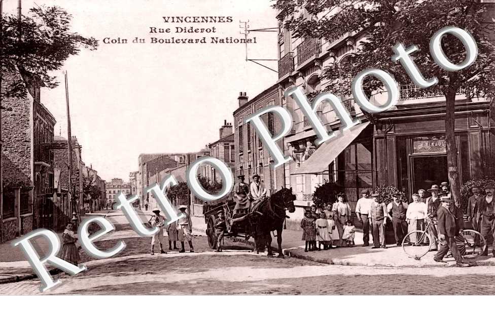 rue Diderot. Coin du boulevard National
