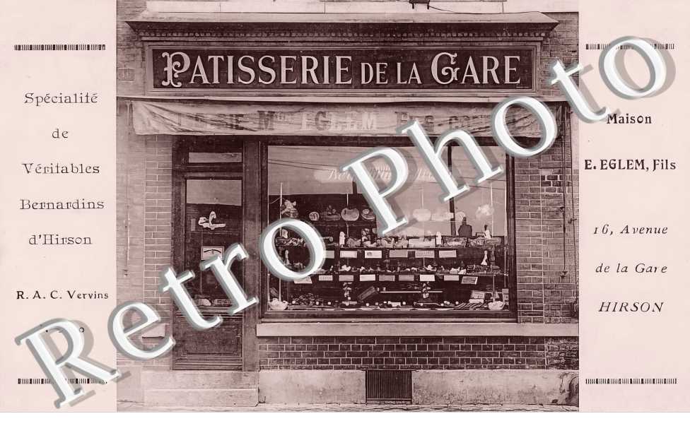 Patisserie de la gare. Maison E. Eglem Fils 146 avenue de la gare.