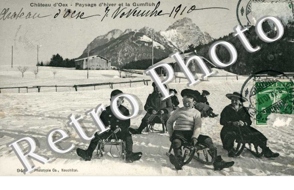 Paysage d'hiver et la Gumfluh