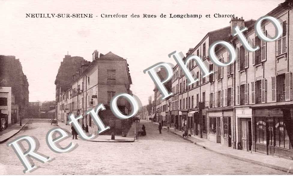 carrefour des rues de Longchamp et Charcot