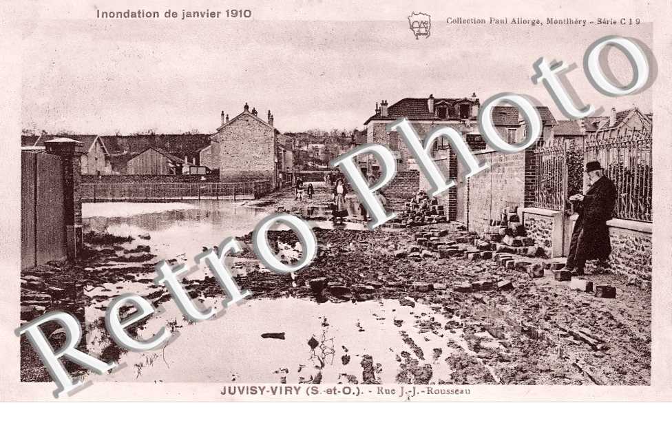 rue Jean-Jacques Rousseau. Inondation de janvier 1910