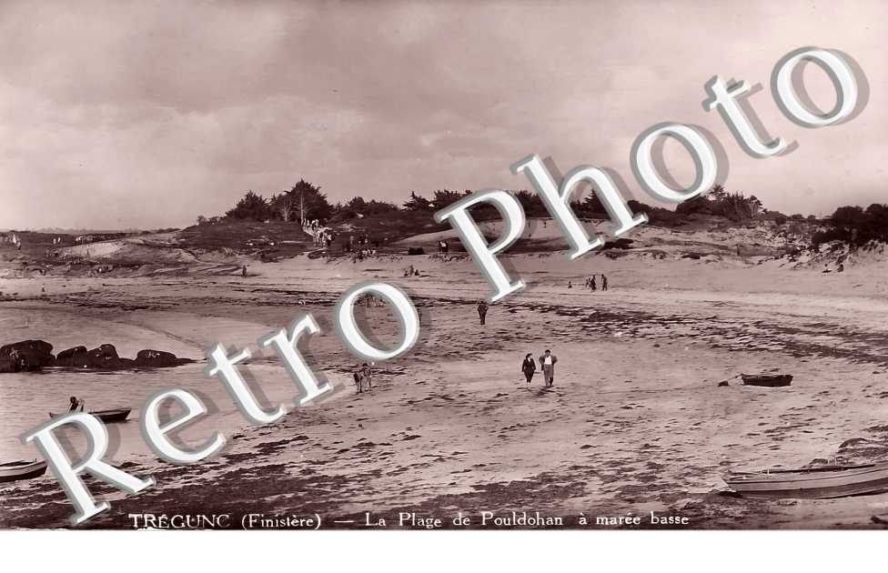 la plage de Pouldohan à marée basse
