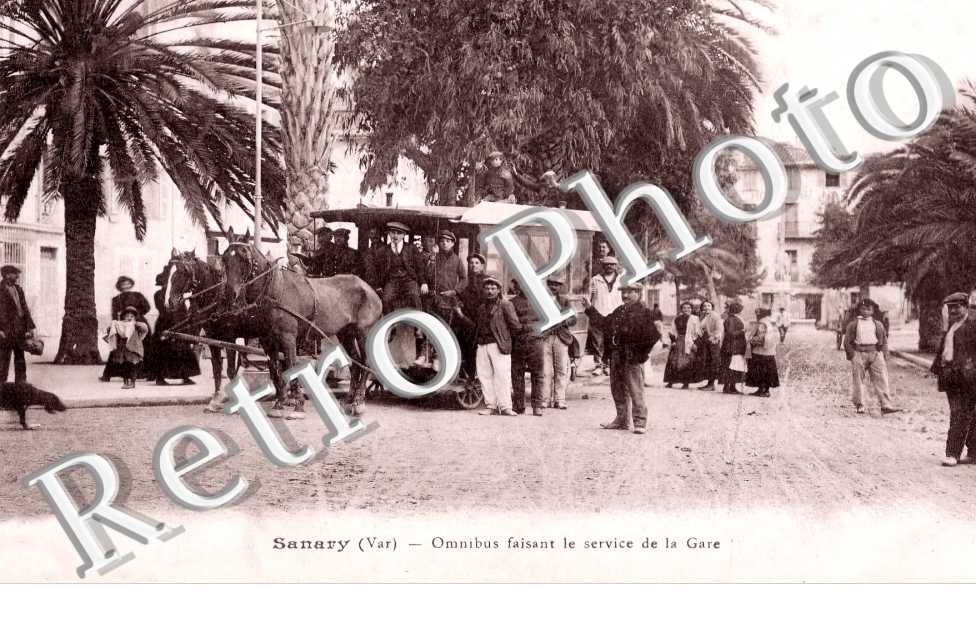 Omnibus faisant le service de la Gare
