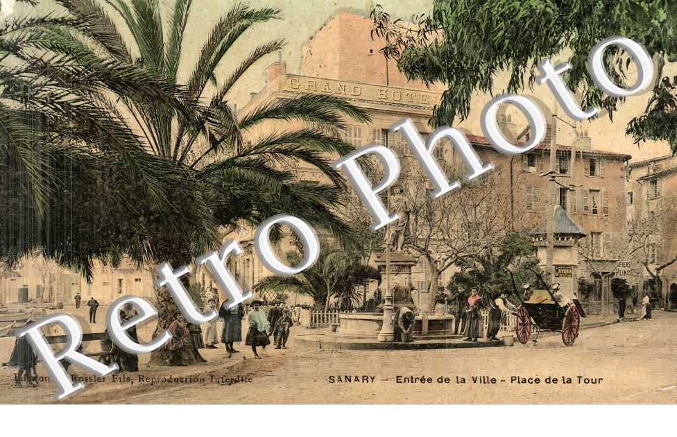 entrée de la ville. Place de la Tour. Grand Hotel.
