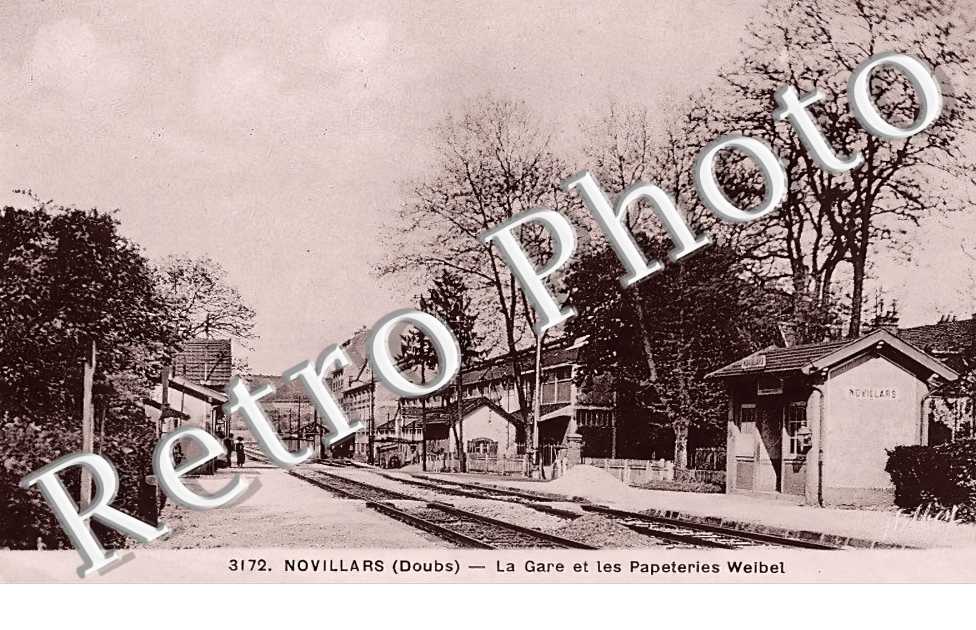 la gare et les papéteries Weibel