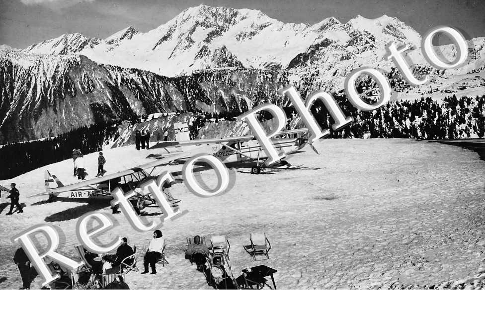 L'altiport et le massif de la Vanoise