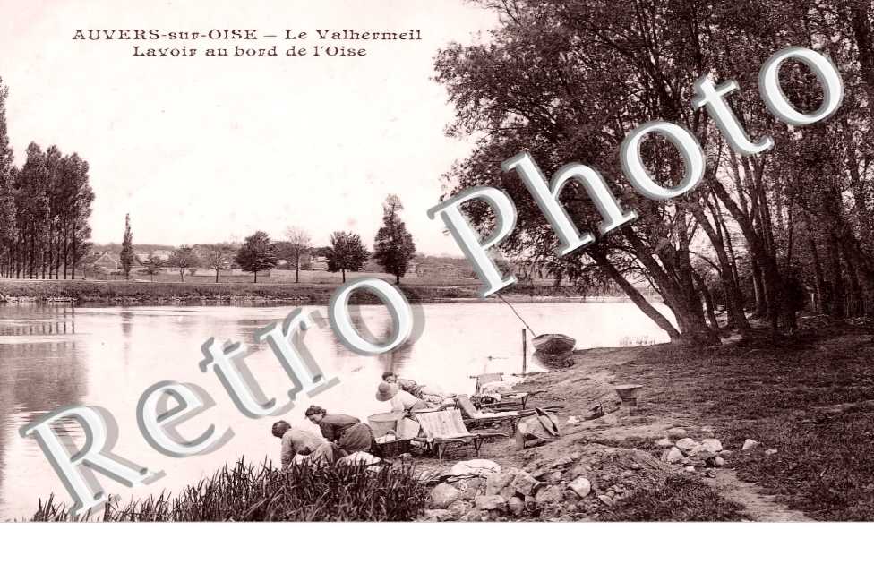 le Valhermeil. Lavoir au bord de l'Oise