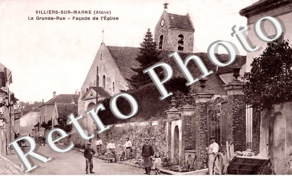 la grande rue. Façade de l'église