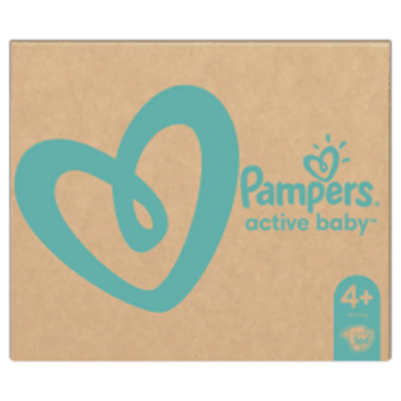 Pampers Pieluchy Active Baby 4+ monthly box 164