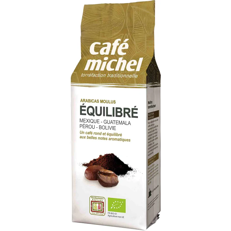 KAWA MIELONA ARABICA 100 % PREMIUM EQUILIBRE FAIR TRADE BIO 250 g – CAFE MICHEL