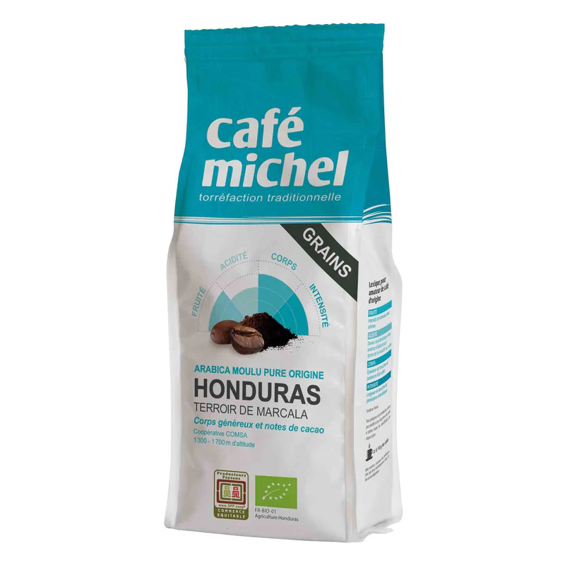 KAWA ZIARNISTA ARABICA 100 % HONDURAS FAIR TRADE BIO 250 g – CAFE MICHEL