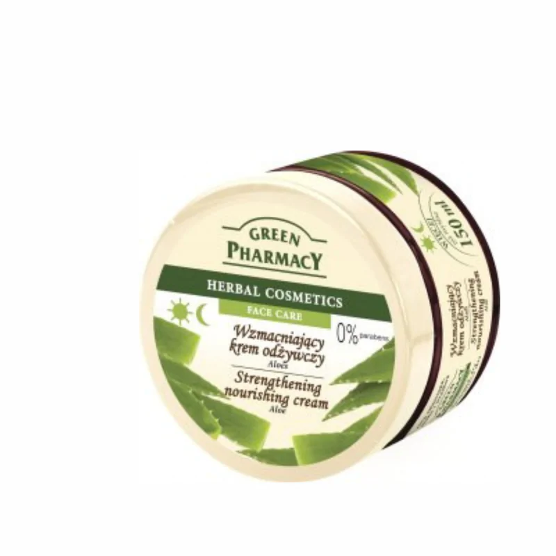 Green Pharmacy Herbal Cosmetics Krem do twarzy wzmacniający z aloesem