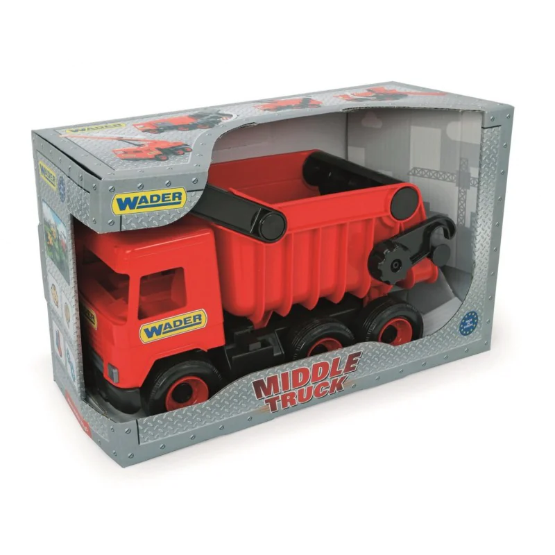Wywrotka czerwona Middle Truck w kartonie