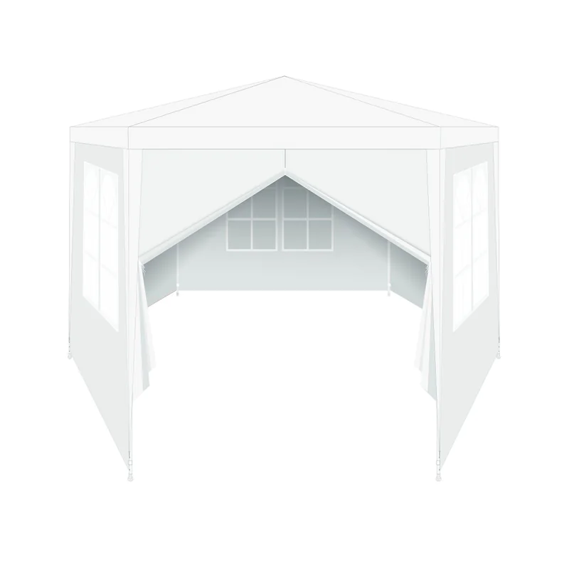 Pawilon namiot ogrodowy sześciokątny 2x2x2m wysokość 2,6m biały