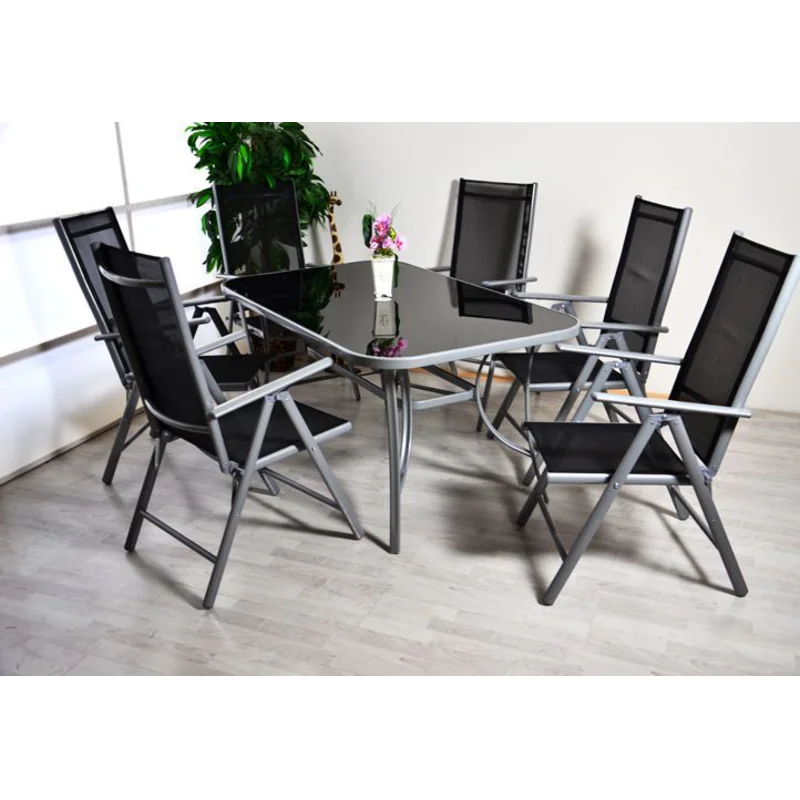 Komplet mebli ogrodowych aluminium stół krzesła