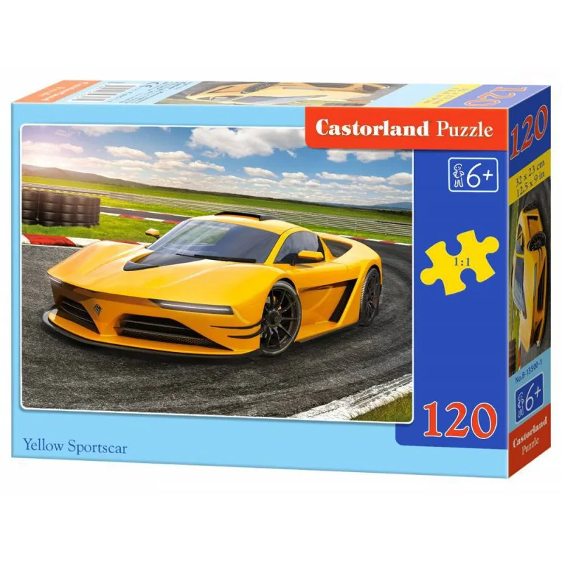 Puzzle 120el. yellow sportscar