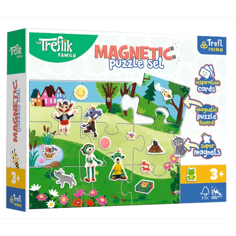 TREFL 93166 Puzzle magnetyczne – Treflikowy dzień