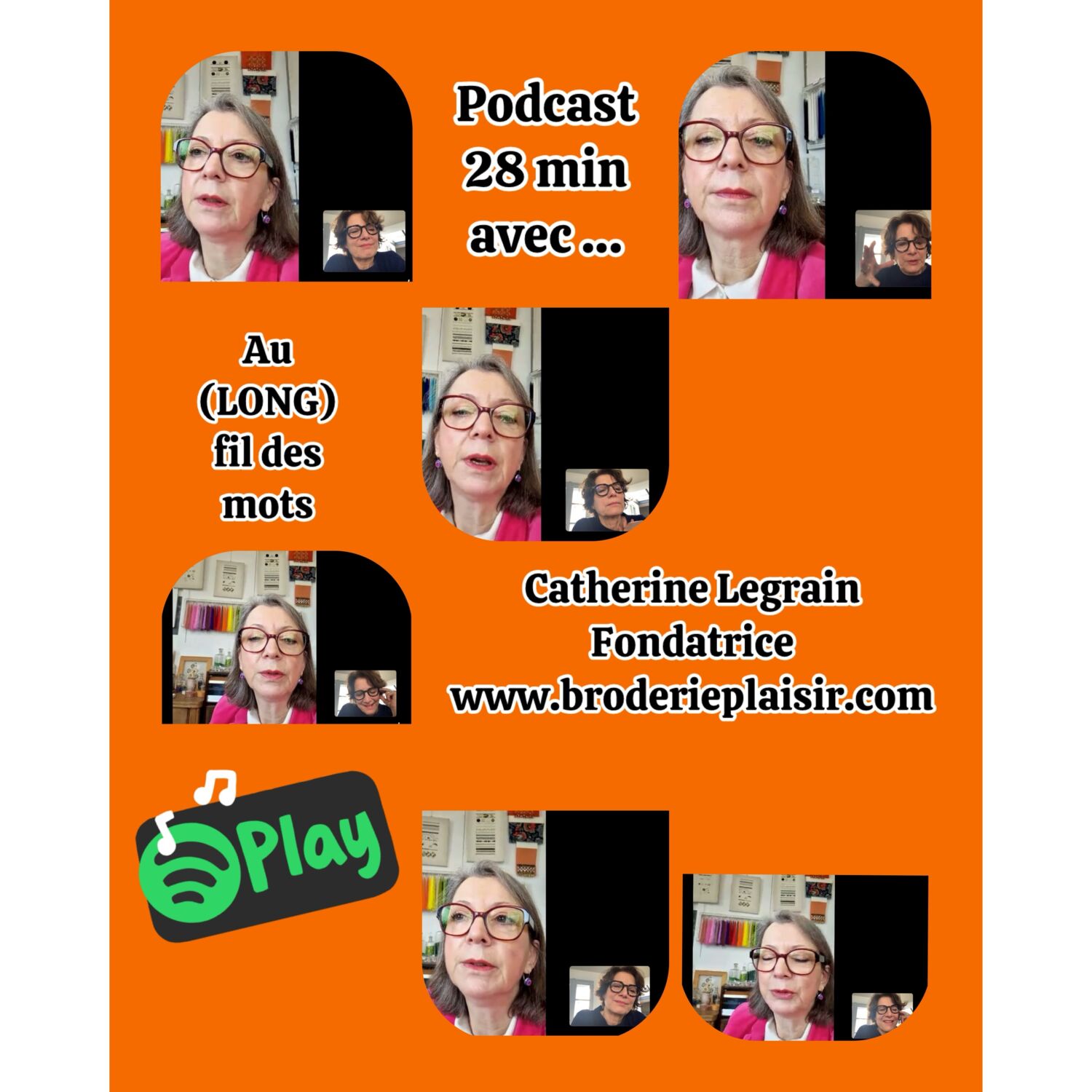 28 min avec Broderie Plaisir Catherine Legrain