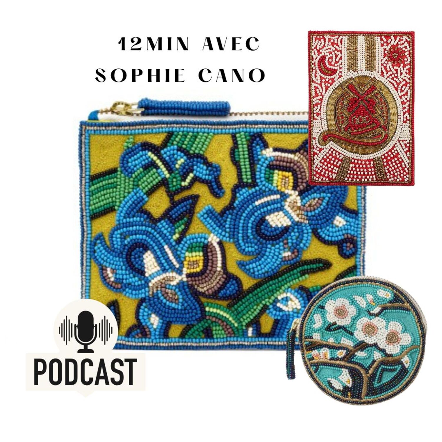 13 minutes avec Sophie Cano styliste de sacs brodés qui mixent Haute Couture et patrimoine dans les Musées