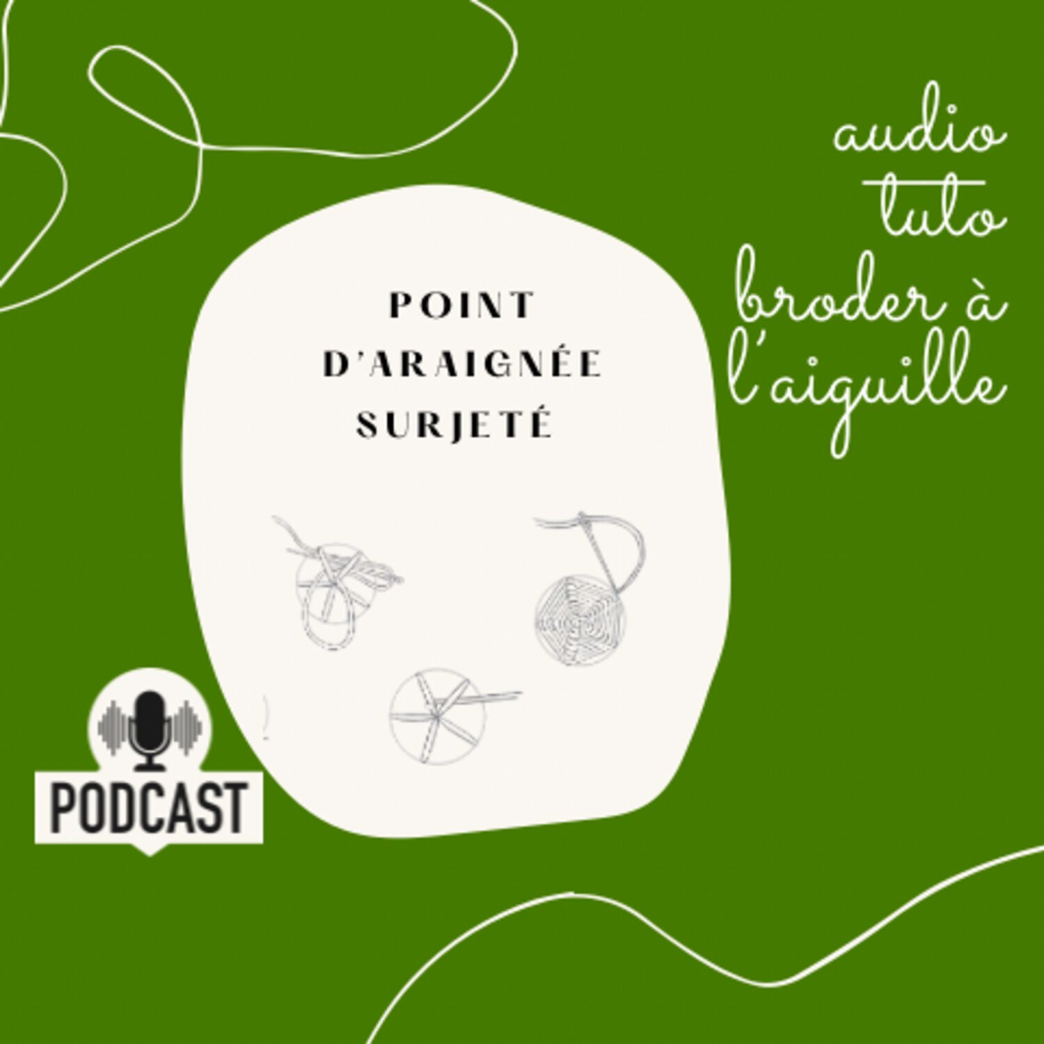 Au Fil des Mots Broderie Épisode 28 le point d’araignée torsadée
