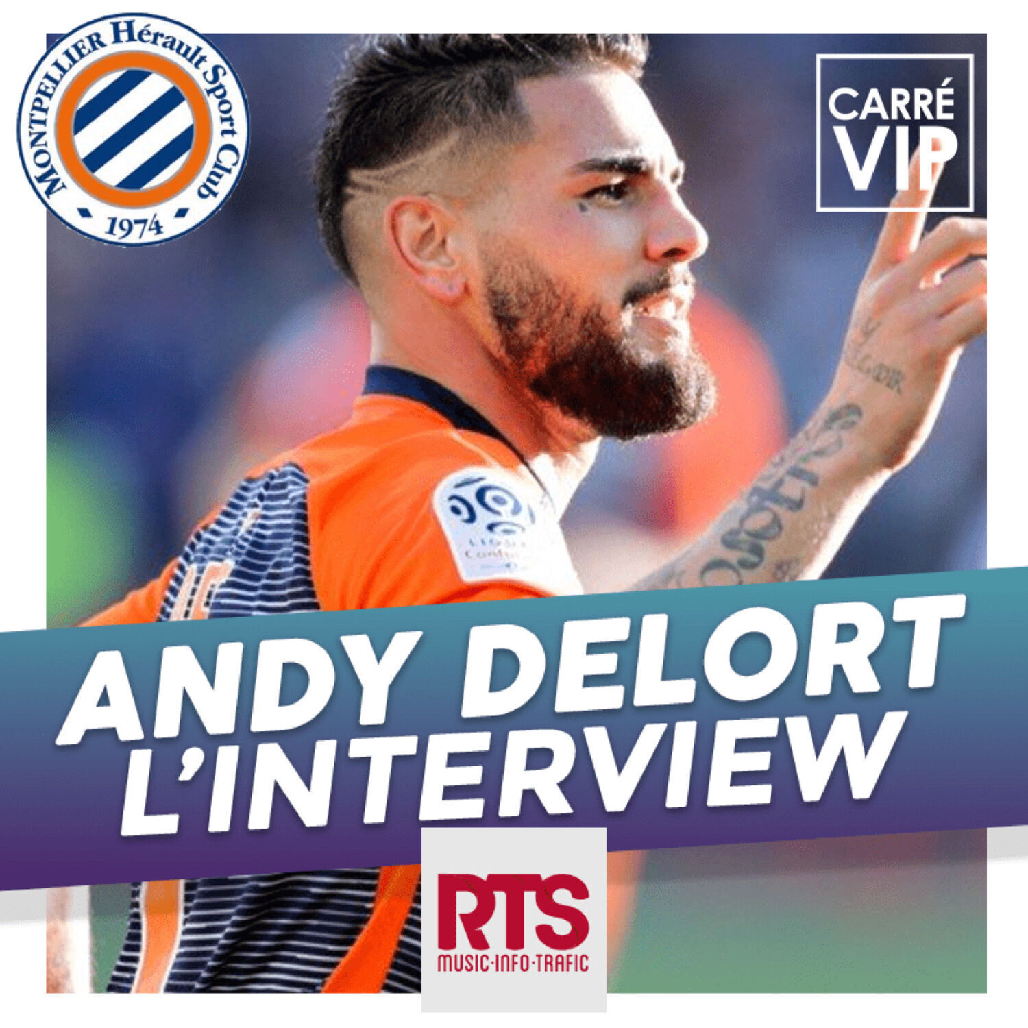 Andy Delort l'attaquant star en interview dans Carré Vip sur RTS